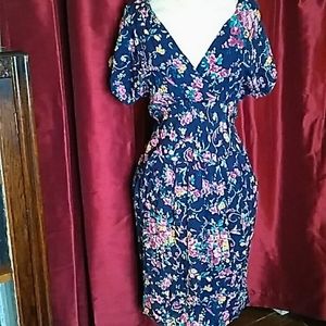 Donating may 2022, vintage 1980s does 1940s floral dress